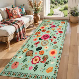 Floral Runner Rug