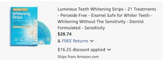 Luminex Amazon receipt