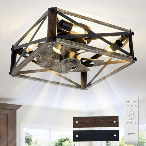 addlon Farmhouse Caged Ceiling Fan