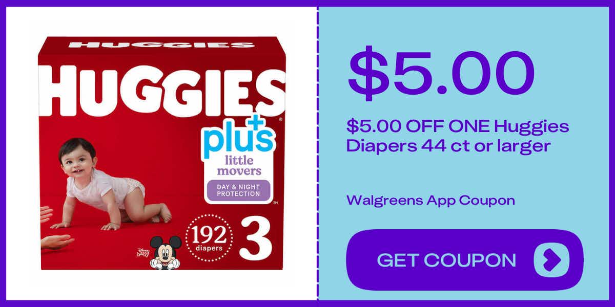 huggies little movers diapers size 3 192 ct
