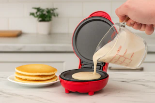 AI image created by ChatGPT of the MyMini Pancake Griddle in kitchen setting