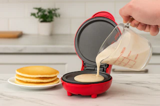 AI image created by ChatGPT of the MyMini Pancake Griddle in kitchen setting
