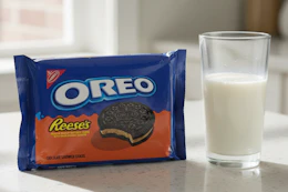 Oreo reese's pack on kitchen counter