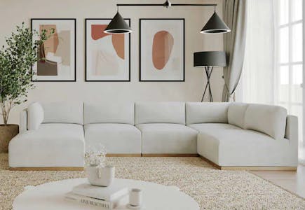 Sectional with Ottoman