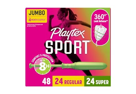 2 Playtex Sport Tampon Boxes