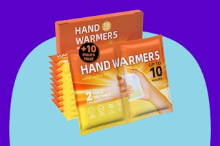 YOSHENMO Hand Warmers 18 Ct on a blue background.