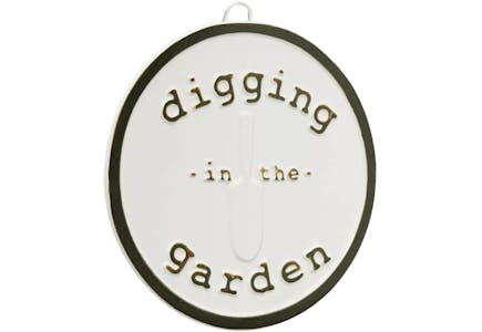 Threshold "Digging in the Garden" Sign