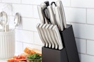 a knife set by a wall