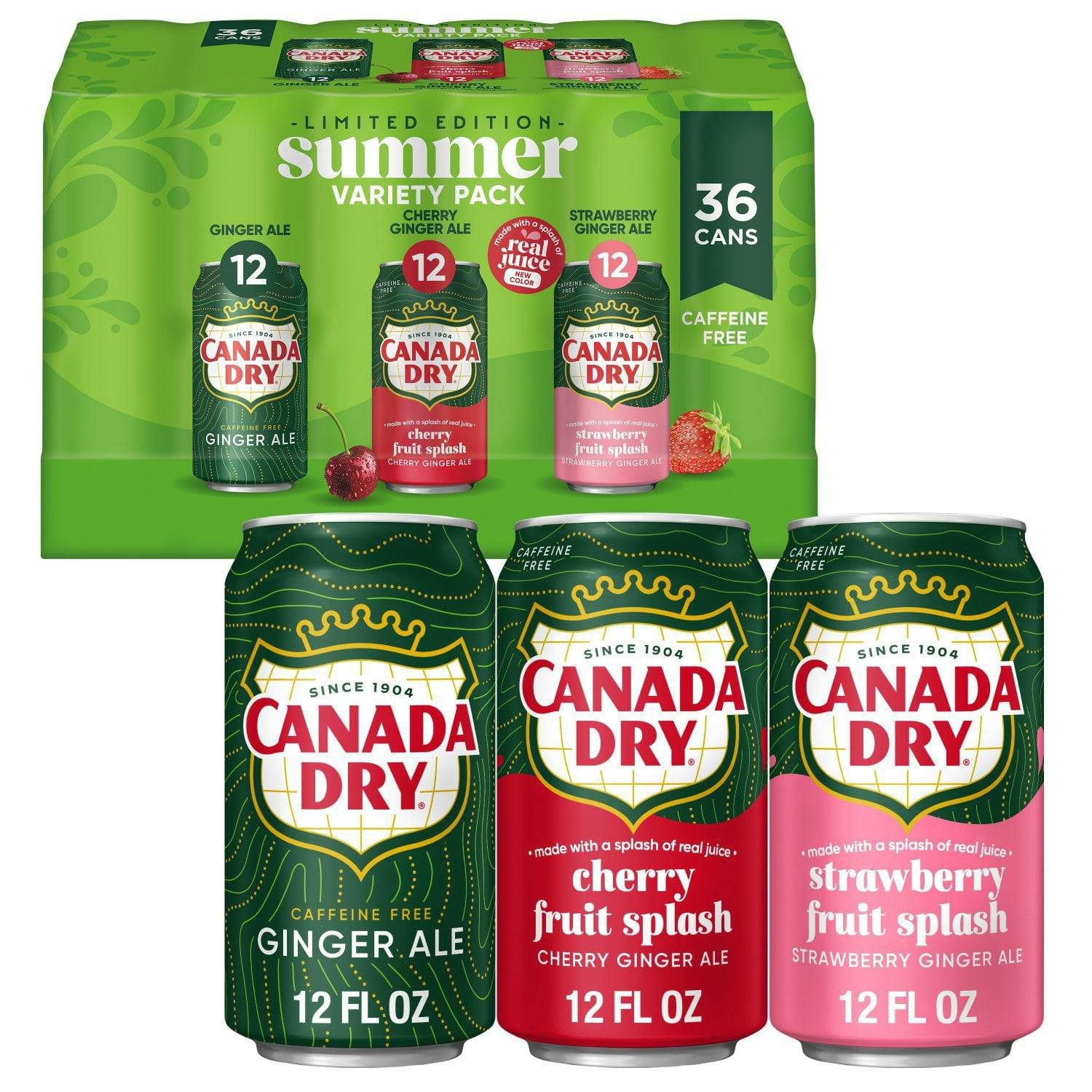 Canada Dry Ginger Ale Soda 36-Pack