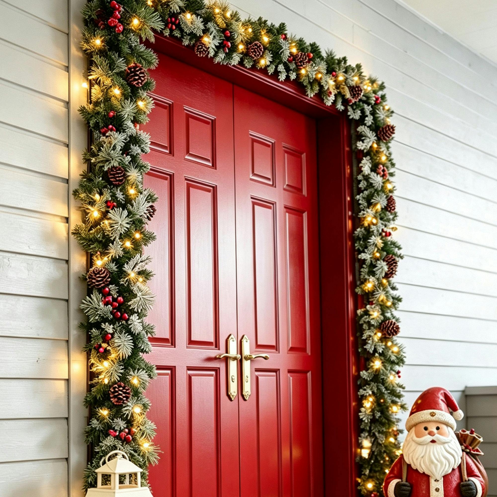 Lighted Christmas Garland