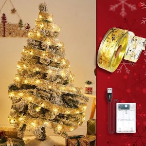 Christmas Ribbon Fairy Lights