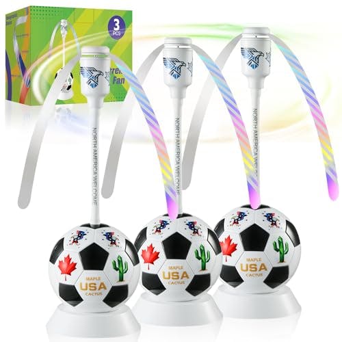 Soccer Theme Fly Fans 3-Pack