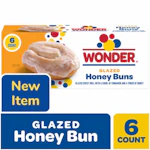 2 Wonder Glazed Honey Buns 6-Packs