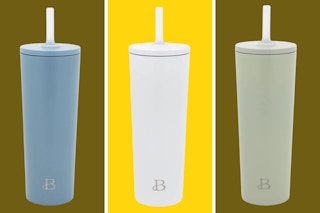 Beautiful Tumblers (24 oz): blue, white, and green
