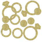 Diamond Ring Glittery Confetti