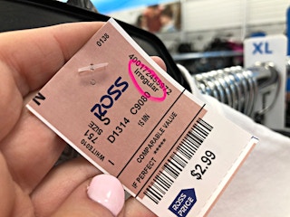 All irregular or defective items are marked at Ross.