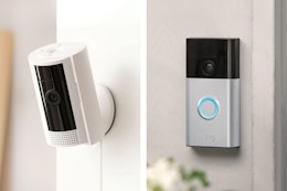 Ring indoor camera and doorbell