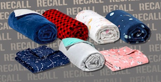 recall feature for target pillowfort weighted blankets