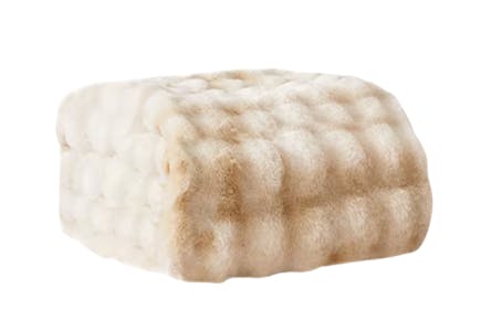 Ghouse Faux Fur Throw Blanket