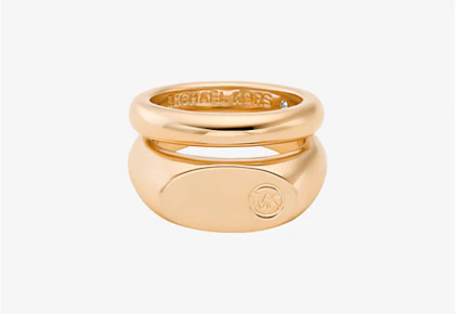 Michael Kors Logo Signet Ring