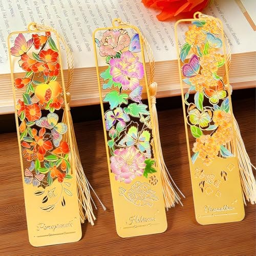 Metal Flower Bookmarks