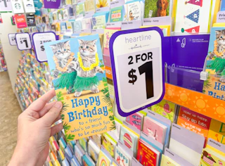 dollar tree heartline cards
