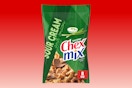 bag of sour cream Chex Mix snack mix on red KCL template