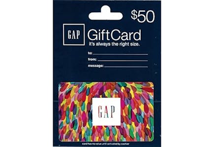 Gap $50 Gift Card