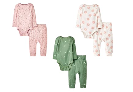 Cloud Island Baby Top and Bottom Set