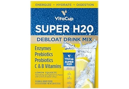 VitaCup Super H2O Drink Mix Packets