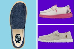 Hey Dude Shoes for All Seasons: Prices as Low as $14 With Code card image