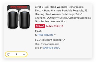 Lerat 2 Pack Hand Warmers Rechargeable