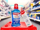 Colgate mouthwash and toothpaste