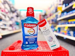 Colgate mouthwash and toothpaste