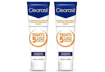 2 Clearasil Acne Creams