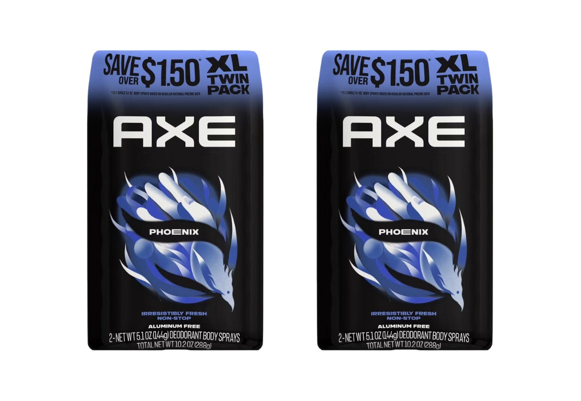 2 AXE Body Spray Twin Packs