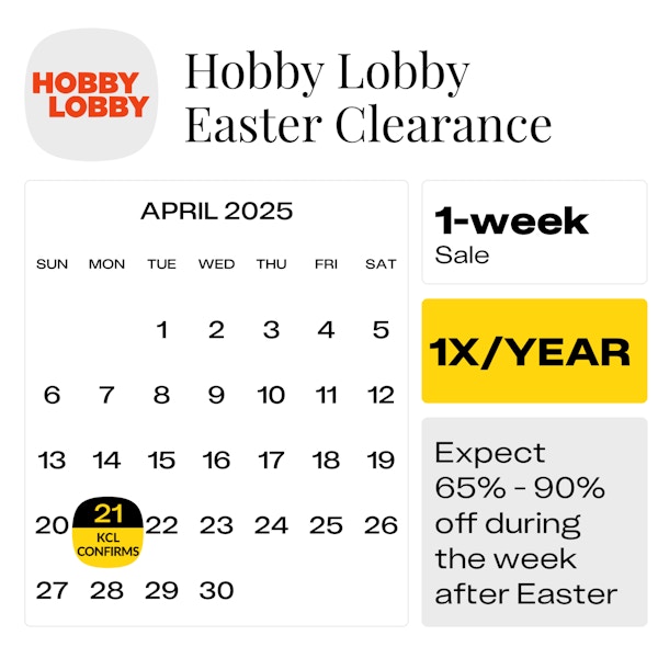 Hobby Lobby Easter Clearance 2025 Dates