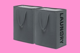 Large Laundry Hamper 2-Pack, Just $13 on Amazon card image