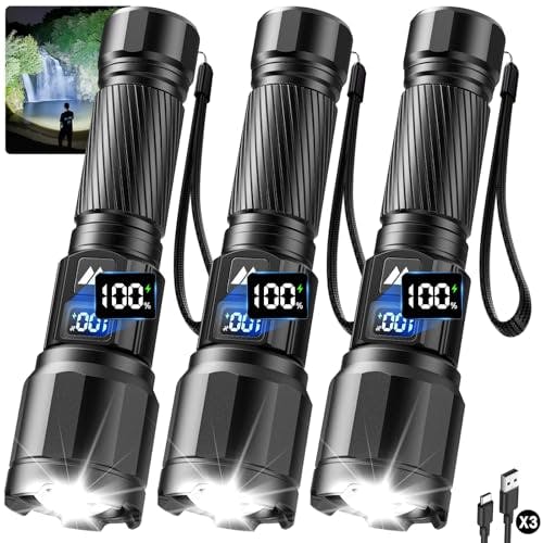 Rechargeable Flashlights 3-Pack