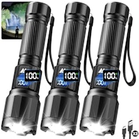 Rechargeable Flashlights 3-Pack