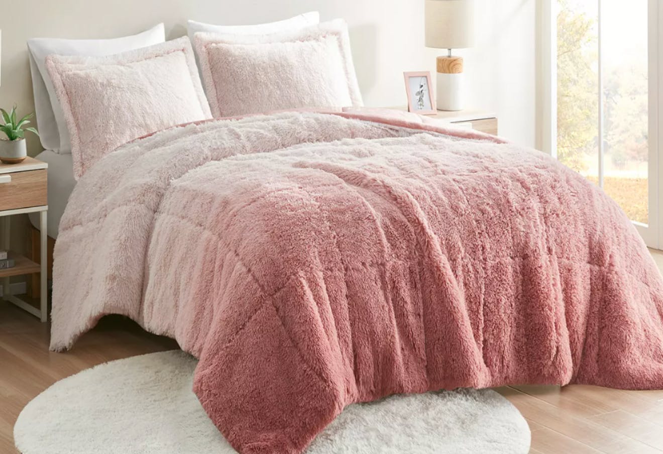 Faux Fur Comforter