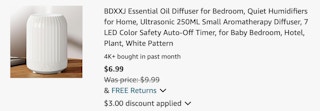 Essential Oil Diffuser Amazon Receipt