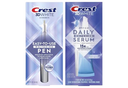 2 Crest Teeth Whitening Products