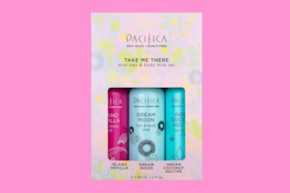 a set of hair and body sprays