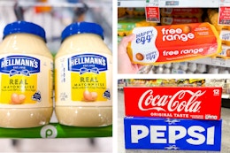 mayo eggs soda collage