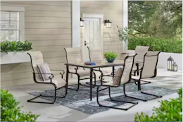 dinning set on patio