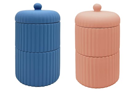 Mainstays Stacked Bathroom Canister