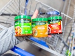 Three Knorr favor pastes stacked together in Walmart store for sponsored post