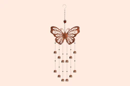 Stock image of butterfly windchime