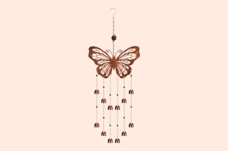 Stock image of butterfly windchime